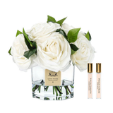 Cote Noire Classic Tea Rose Bouquet - White
