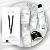 Salon-Ready Hair Set - with Hair Elastic Black