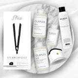 Salon-Ready Hair Set - with Hair Elastic White