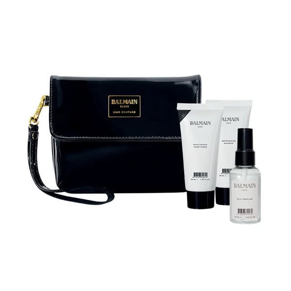 Balmain Lacquered Black Cosmetic Bag (Limited Edition) Balmain