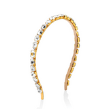 Balmain Crystal Gold & Silver Small Headband