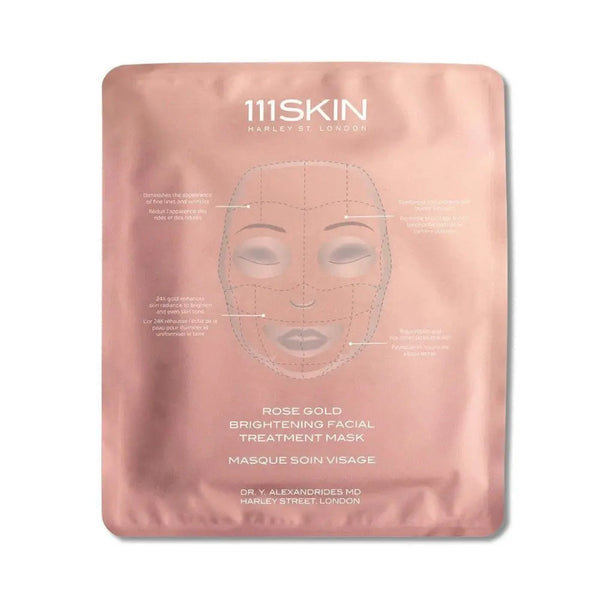CLEARANCE - 111SKIN Rose Gold Brightening Facial Treatment Mask 5x30ml 111SKIN