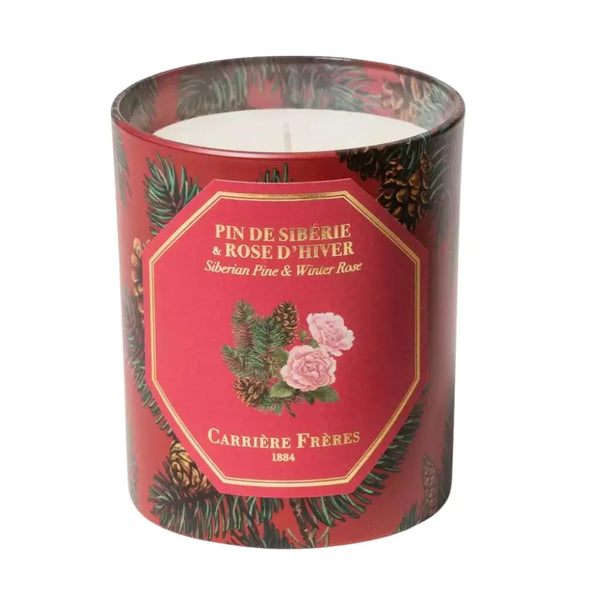 Carriere Freres Festive Pine & Winter Rose Candle 185g Carriere Freres