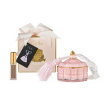 Cote Noire Art Deco Candle Pink & Gold Pink Champagne - Small Art Deco 200g