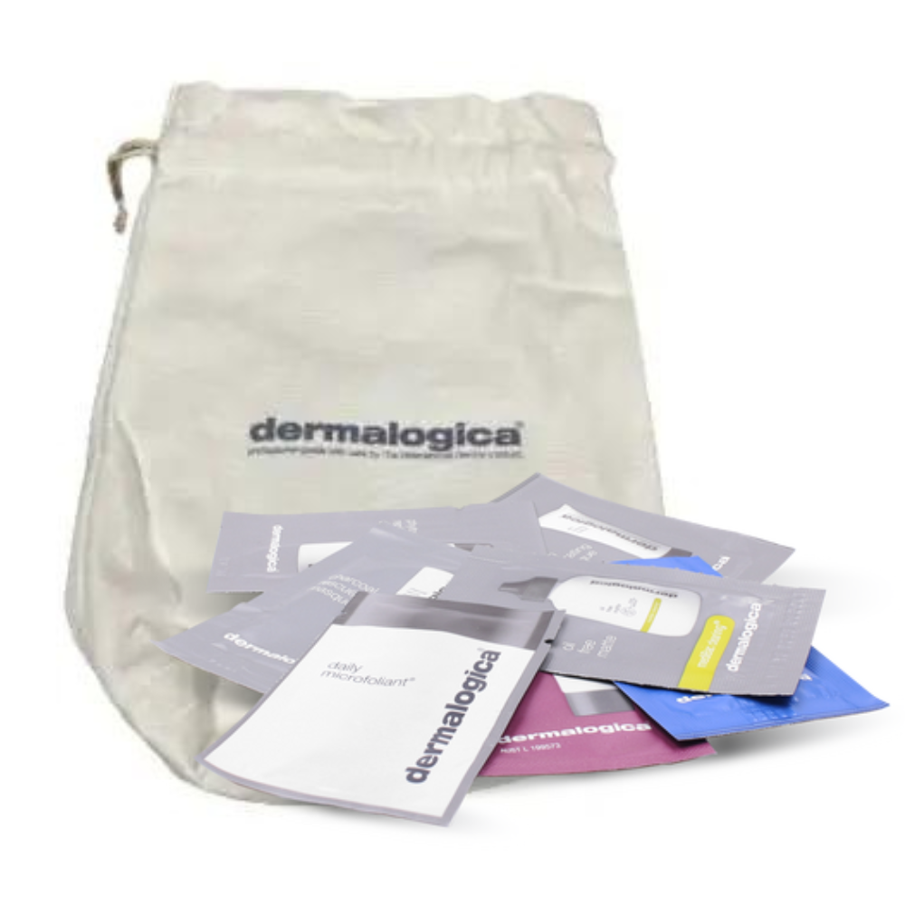 Dermalogica Drawstring Bag & Discovery samples/10-piece Gift