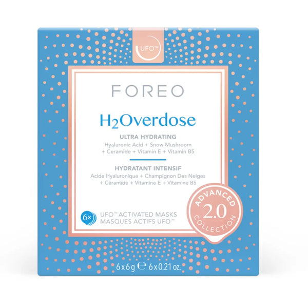 Foreo UFO Ultra Hydrating Activated Face Mask for Dry Skin H2Overdose x 6 Advanced Collection 2.0 Foreo - Beauty Affairs 1