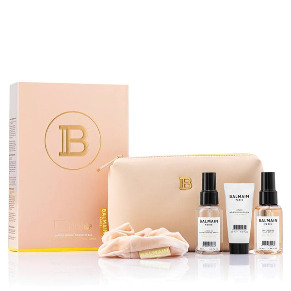 Balmain Limited Edition Cosmetic Bag SS22 (Light Brown) - Beauty Affairs1