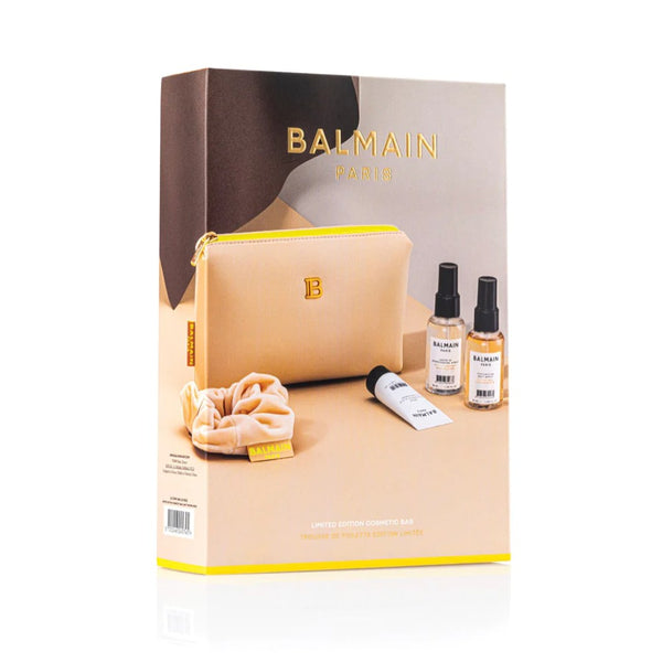 Balmain Limited Edition Cosmetic Bag SS22 (Light Brown) - Beauty Affairs2