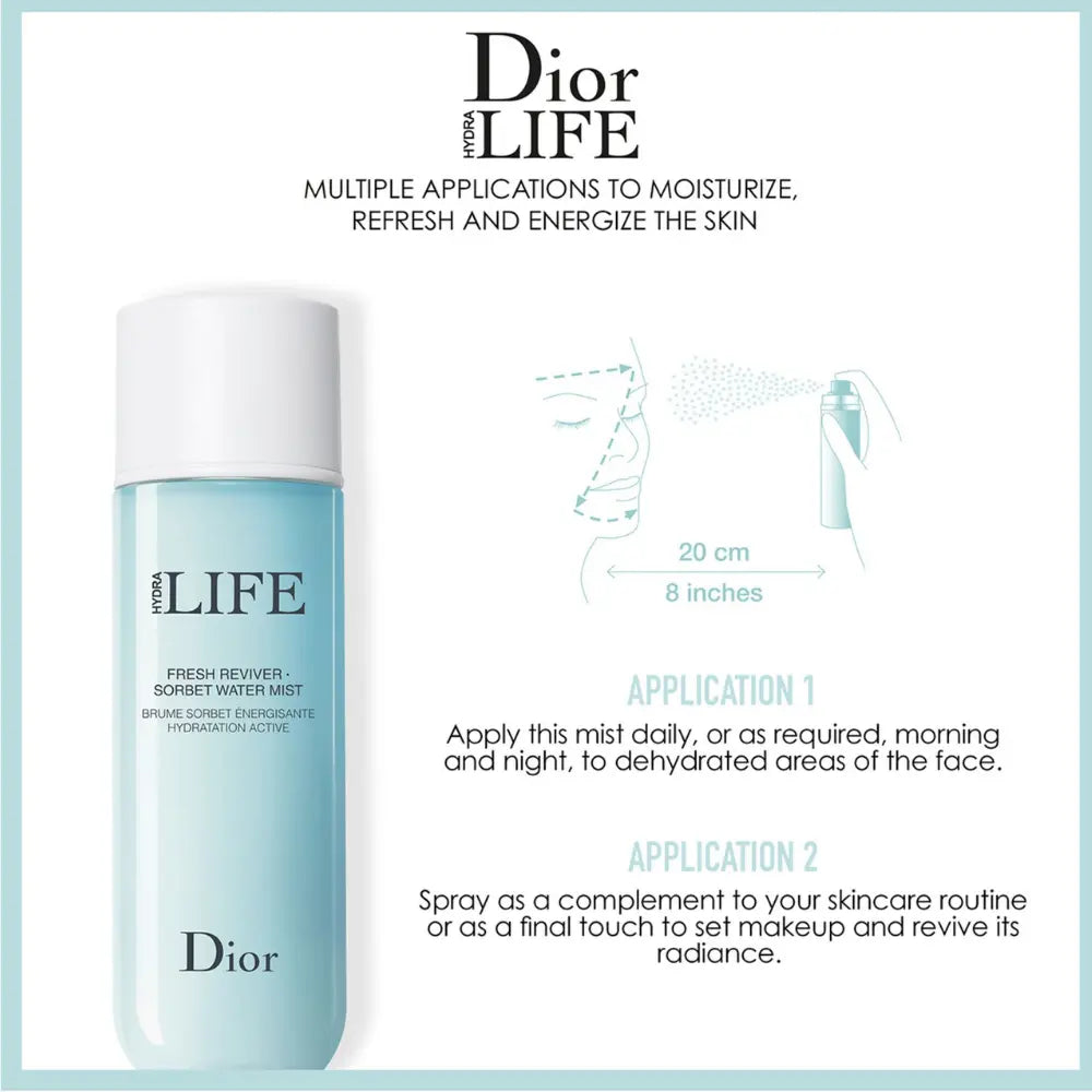 Christian Dior Hydra Life Sorbet Water Mist Fresh Reviver 100ml Beauty Affairs AU