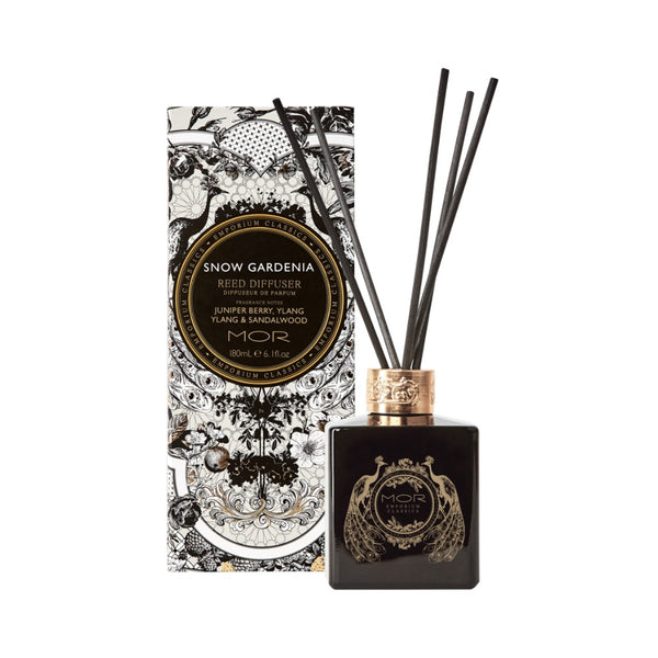 MOR Emporium Classics Reed Diffuser 180ml (Snow Gardenia) - Beauty Affairs1