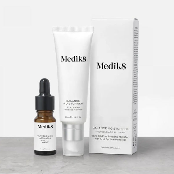 Medik8 Balance Moisturiser 50ml and Glycolic Acid Activator 10ml - Beauty Affairs2