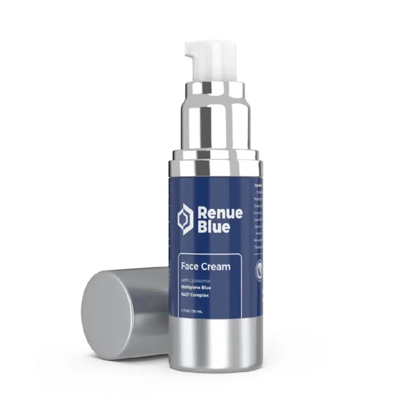 Renue Blue Face Cream with Methylene Blue and Liposomal NAD+ Complex 50ml - Beauty Affairs1
