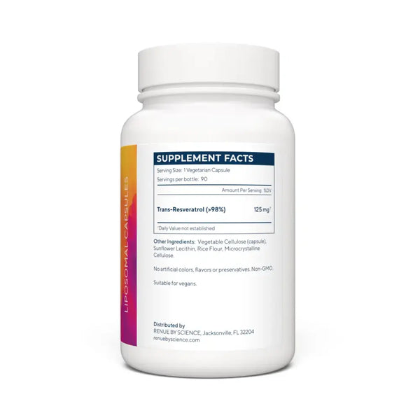 Renue Liposomal Trans-Resveratrol 90 Capsules - Beauty Affairs2