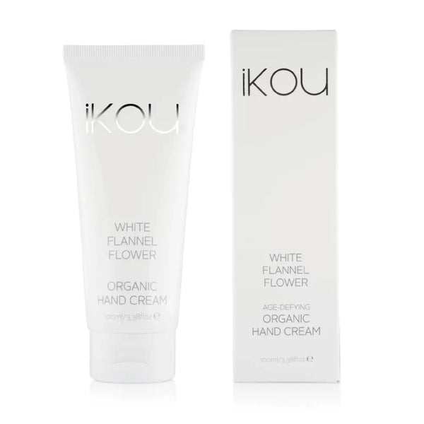 iKOU White Flannel Flower Organic Hand Cream 100ml - Beauty Affairs1
